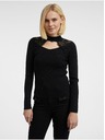 Orsay Schwarzer leichter Damenpulli mit Spitze ORSAY