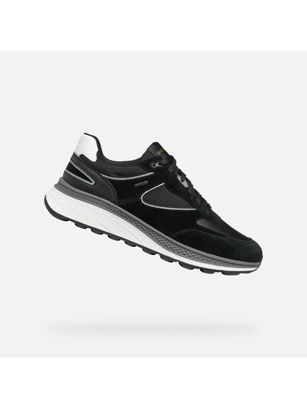 Geox Schwarze Herren-Turnschuhe Geox Spherica Actif X1