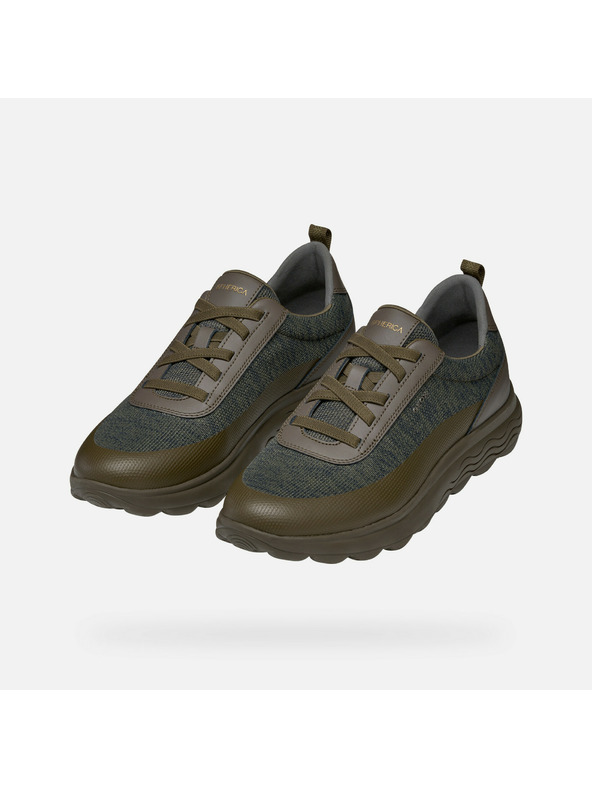 Geox Khaki Herren Geox Spherica Turnschuhe