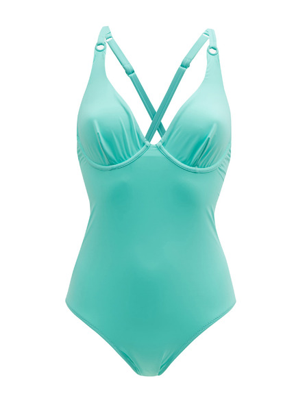 Orsay Türkisfarbener einteiliger Damen Badeanzug ORSAY