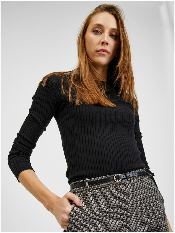 Orsay Schwarz-weiß gemusterte Damenhose ORSAY