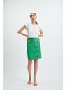Orsay Grüner Damen-Jeansrock ORSAY