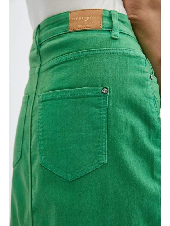 Orsay Grüner Damen-Jeansrock ORSAY