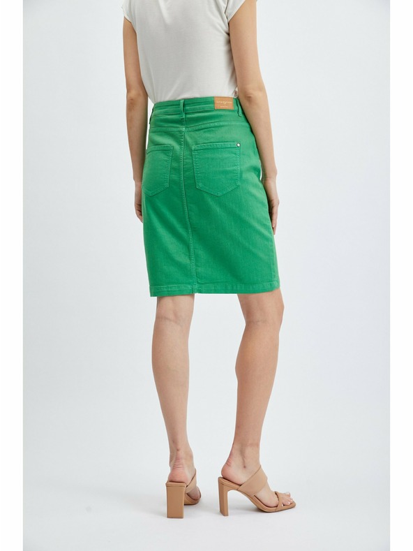 Orsay Grüner Damen-Jeansrock ORSAY