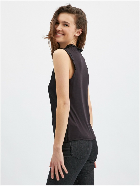 Orsay Schwarze Damenbluse mit Spitzendetail von ORSAY