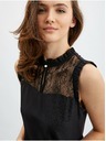 Orsay Schwarze Damenbluse mit Spitzendetail von ORSAY