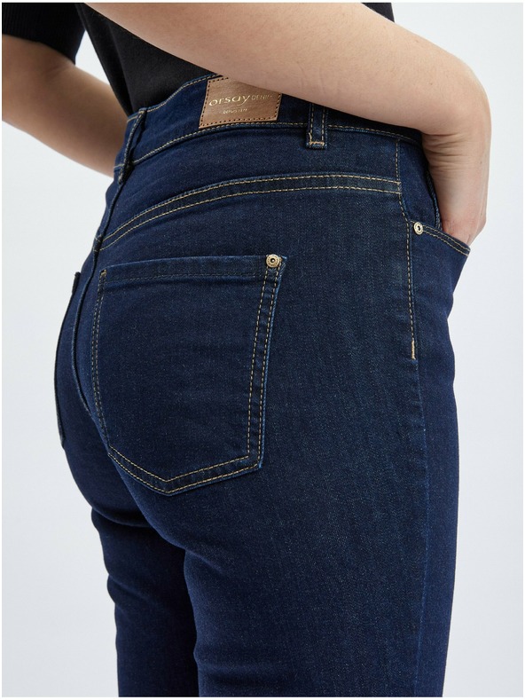 Orsay Dunkelblaue Damen Slim Fit Jeans ORSAY