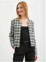Orsay Schwarz-weiß karierte Damenjacke ORSAY