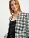 Orsay Schwarz-weiß karierte Damenjacke ORSAY