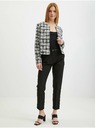 Orsay Schwarz-weiß karierte Damenjacke ORSAY