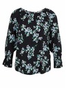 Orsay Schwarze geblümte Bluse ORSAY