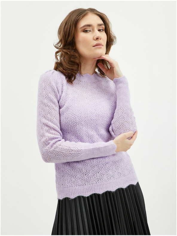 Orsay Hellvioletter Damen Pullover mit Wolle ORSAY