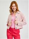 Orsay Rosa karierte Damenjacke ORSAY
