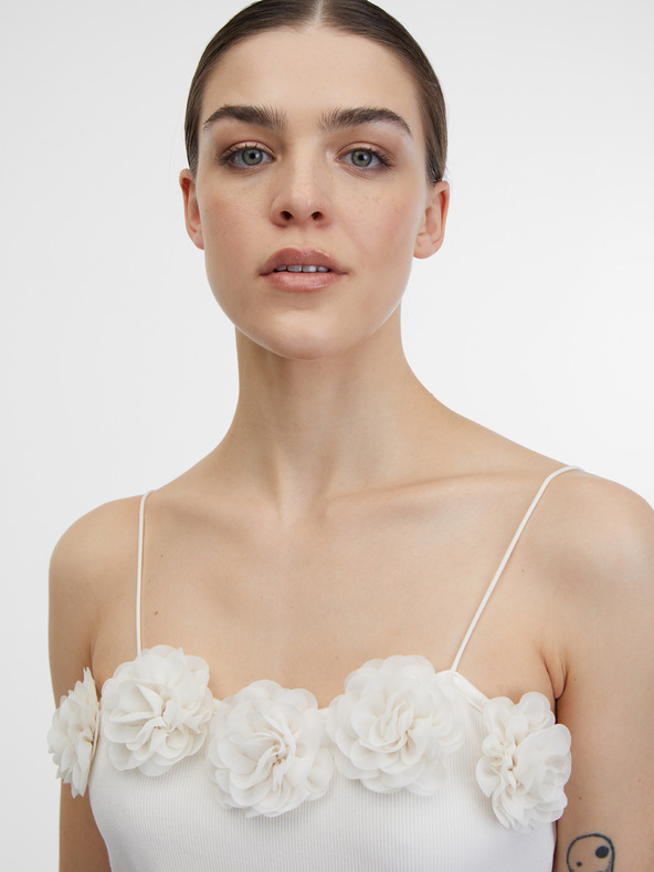 Orsay Cremefarbenes Damen-Tank-Top ORSAY