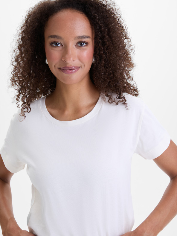 Orsay Cremefarbenes Damen-T-Shirt ORSAY