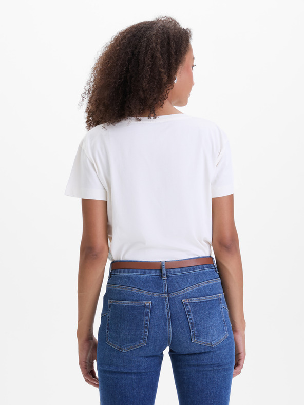 Orsay Cremefarbenes Damen-T-Shirt ORSAY