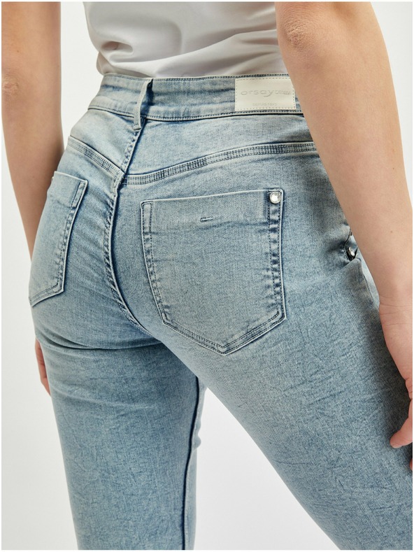 Orsay Hellblaue kurze Damenjeans ORSAY
