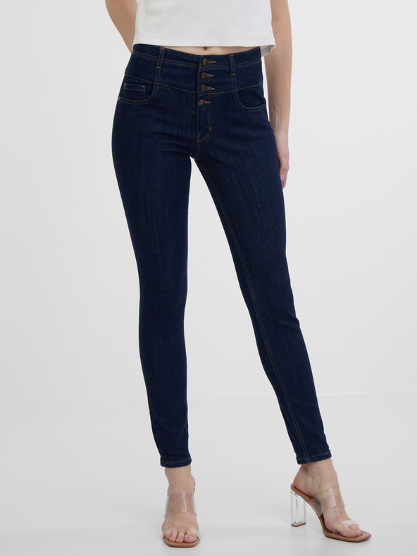Orsay Dunkelblaue Skinny Fit Jeans für Damen ORSAY