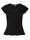 Orsay Schwarzes Damen-Kurzarmshirt ORSAY