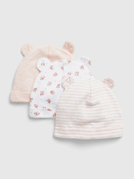 GAP Baby Mützen mit Ohren, 3er-Pack GAP