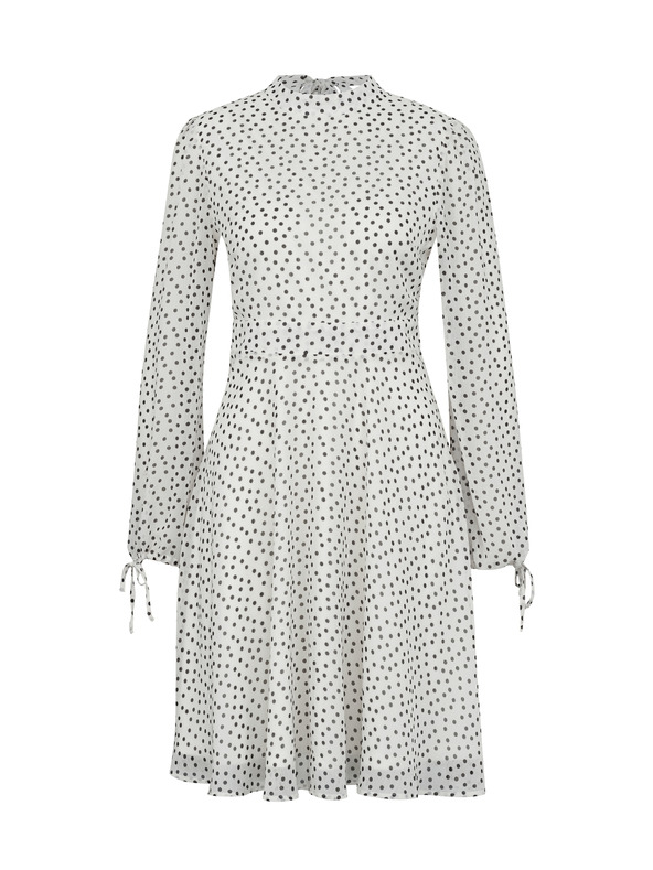 Orsay Cremefarbenes knielanges Damenkleid ORSAY