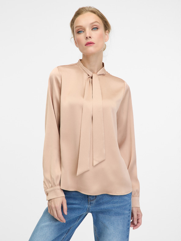 Orsay Beigefarbene Bluse ORSAY