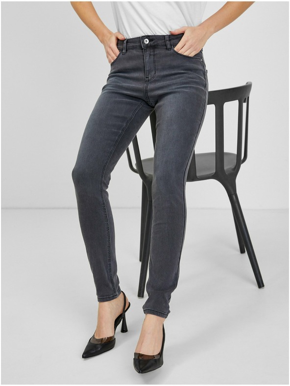 Orsay Graue Skinny-Fit-Jeans Damen ORSAY