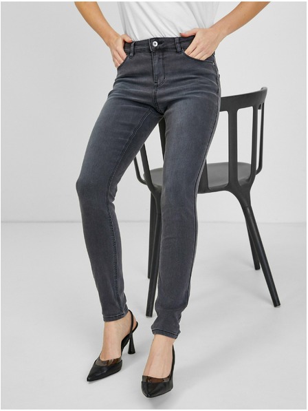Orsay Graue Skinny-Fit-Jeans Damen ORSAY