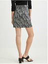 Orsay Schwarzer gemusterter Damenrock Wildleder ORSAY