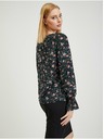 Orsay Schwarze geblümte Bluse ORSAY