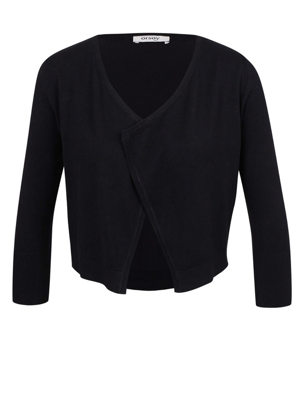 Orsay Schwarze Damen-Cropped-Strickjacke ORSAY