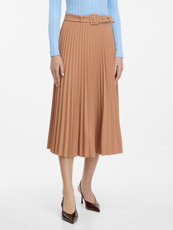 Orsay Hellbraune Damen Midi-Rock von ORSAY