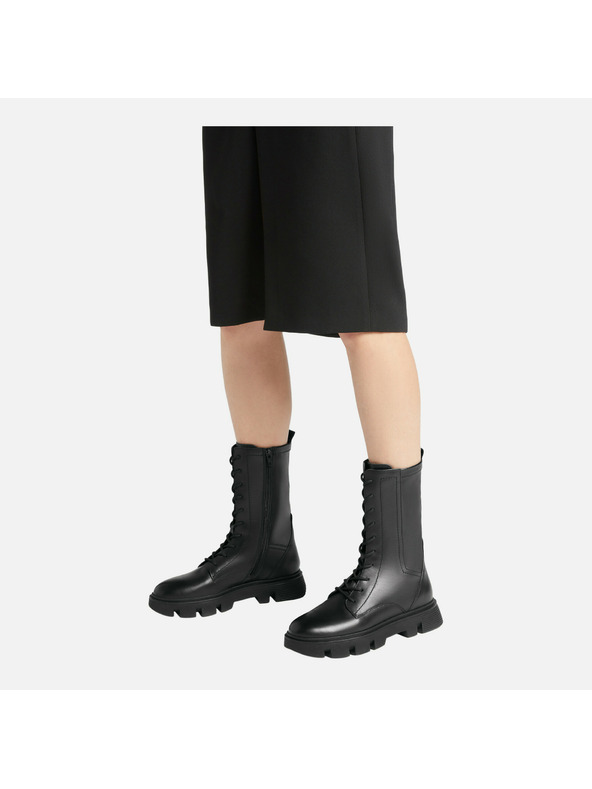 Geox Schwarze Damenstiefel Geox Vilde