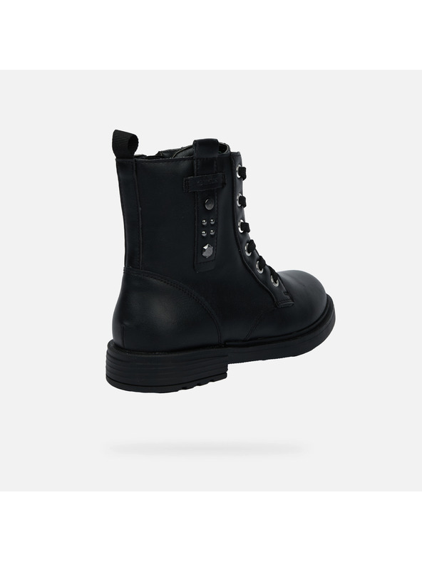 Geox Schwarze Mädchen-Stiefeletten Geox Eclair Girl