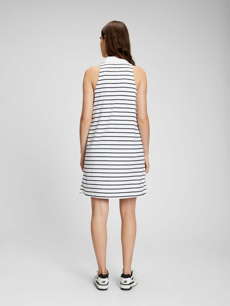 GAP Gestreiftes Frotteekleid mit Kragen GAP