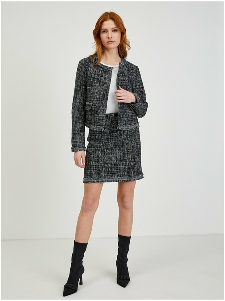 Orsay Grauer Damen-Tweedrock ORSAY
