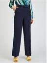 Orsay Dunkelblaue weite Damenhose mit Gürtel ORSAY