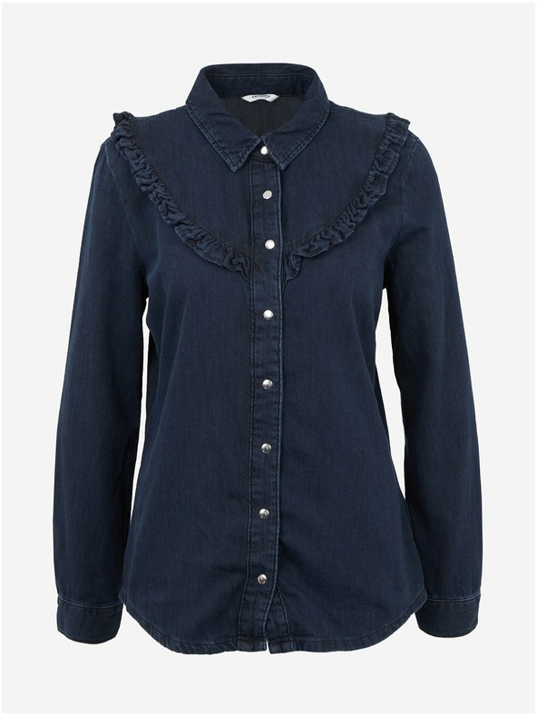 Orsay Dunkelblaues Jeanshemd ORSAY