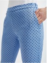 Orsay Blaue gepunktete Damen-Cropped-Hose ORSAY