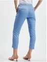 Orsay Blaue gepunktete Damen-Cropped-Hose ORSAY