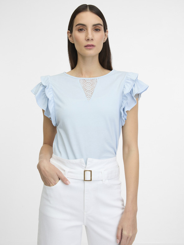 Orsay Blaues Damen-Kurzarm-T-Shirt ORSAY