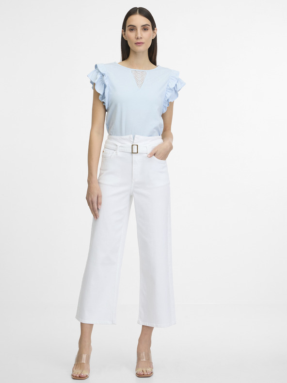 Orsay Blaues Damen-Kurzarm-T-Shirt ORSAY