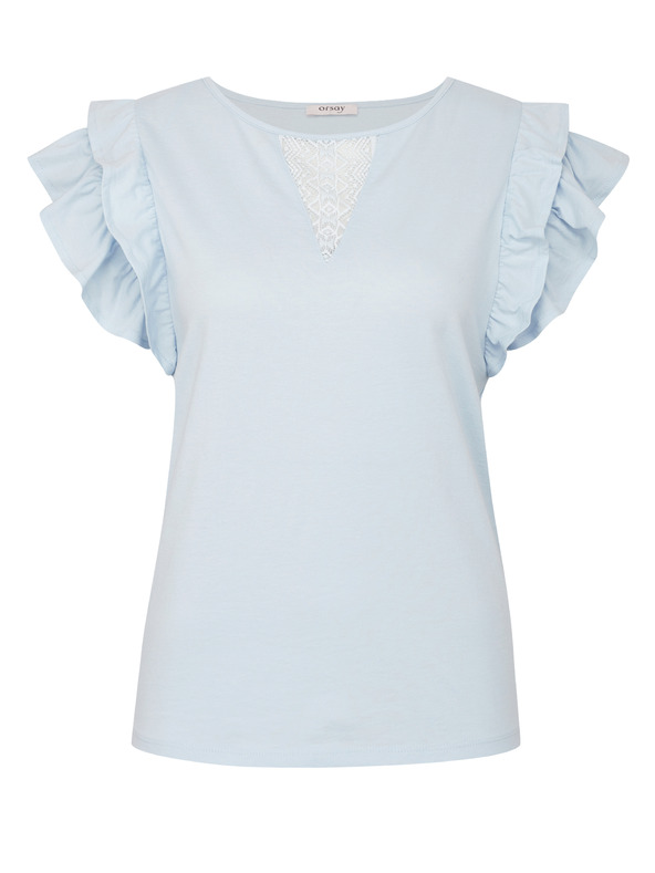 Orsay Blaues Damen-Kurzarm-T-Shirt ORSAY