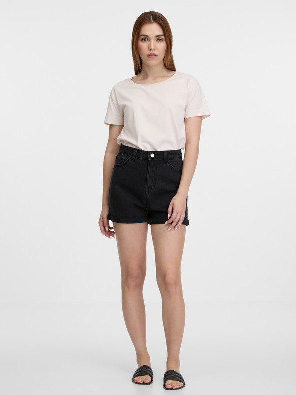 Orsay Hellrosa Damen-T-Shirt mit kurzen Ärmeln von ORSAY