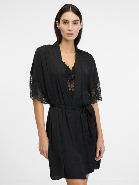 Orsay Schwarzer Damen-Satinmantel ORSAY