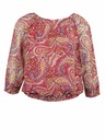 Orsay Rot und rosa gemusterte Damenbluse ORSAY