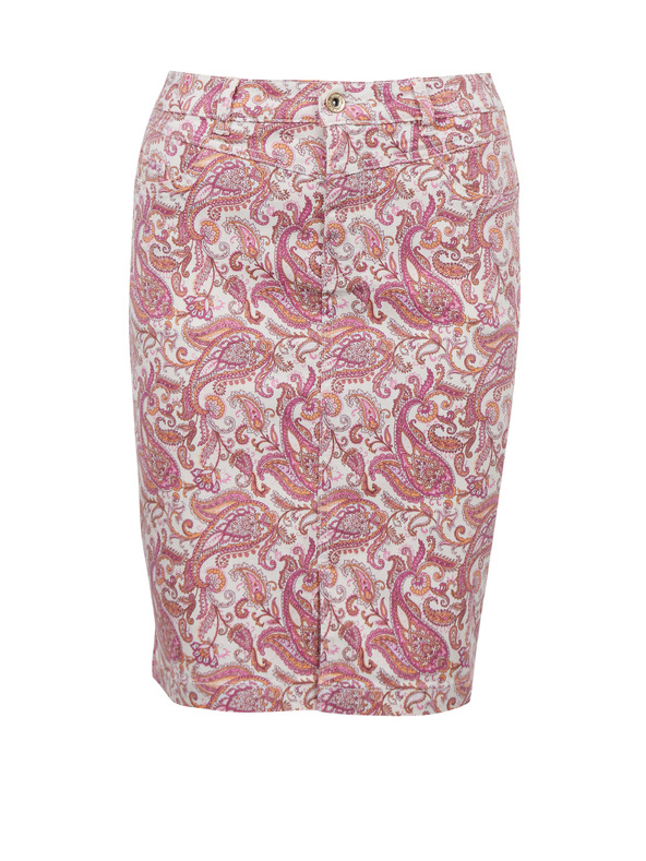 Orsay Rosa gemusterter Damen-Denimrock ORSAY