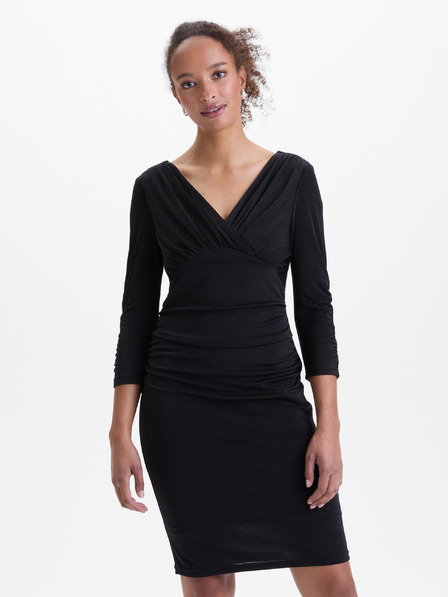 Orsay Schwarzes Damen Etuikleid ORSAY