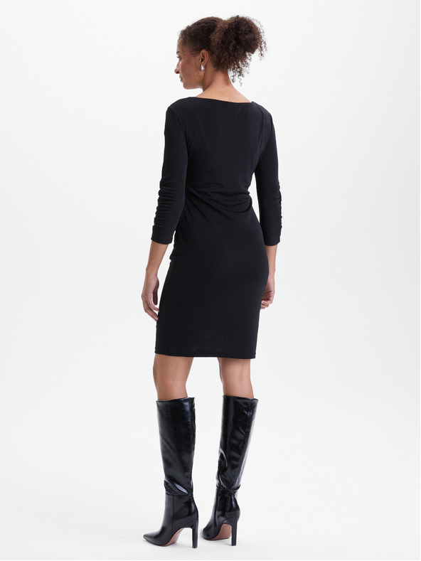 Orsay Schwarzes Damen Etuikleid ORSAY