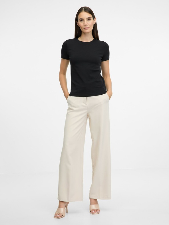 Orsay Schwarzes Damen-Kurzarmshirt ORSAY